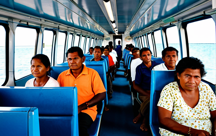 키리바시 섬 간 이동 방법 - Island Hopper Plane**

"A small passenger plane flying over turquoise waters and a scattering of sma...