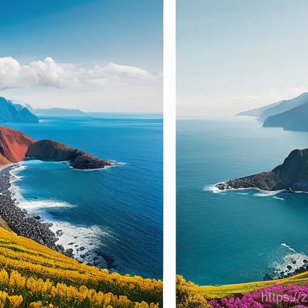 키리바시 해양 영토 분쟁 - Here are three image prompts in English, designed to be suitable for a 15+ audience and adhering to ...