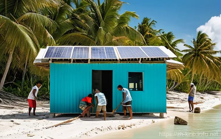 키리바시 전력 및 통신 인프라 - **Bridging the Digital Divide**
A dynamic and contemporary image illustrating Kiribati's leap in... 키리바시 전력 및 통신 인프라 - **Bridging the Digital Divide**
A dynamic and contemporary image illustrating Kiribati's leap in...