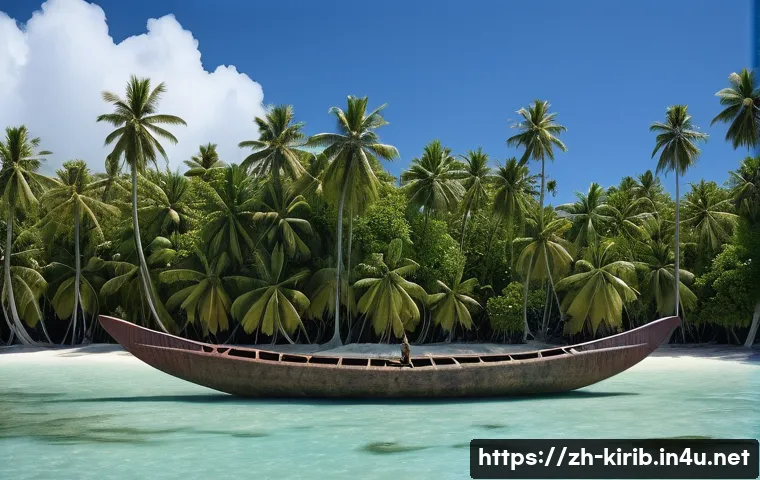 키리바시 전통 항해술과 카누 제작 관련 이미지 1