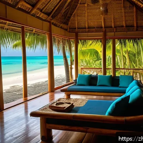 키리바시 지역별 숙소 추천 - A serene eco-lodge nestled between lush coconut palms and pristine white sandy beaches on South Maki...