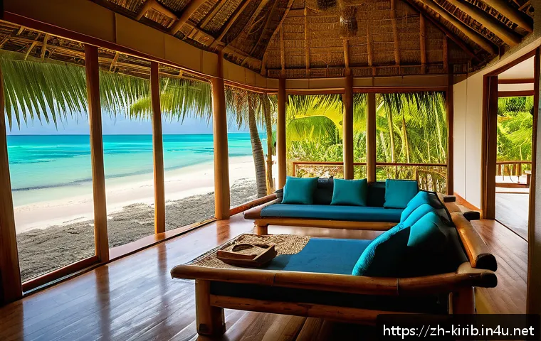 키리바시 지역별 숙소 추천 - A serene eco-lodge nestled between lush coconut palms and pristine white sandy beaches on South Maki...